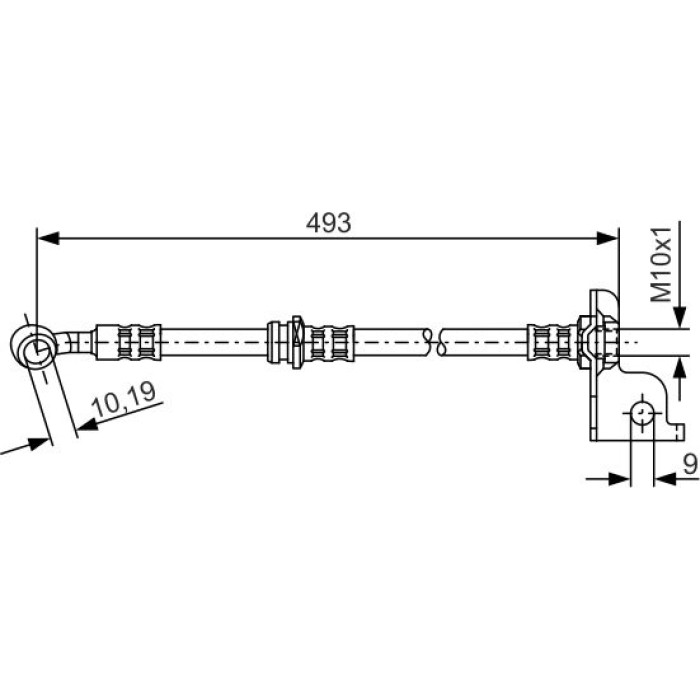 BOSCH 1 987 476 371 Bremsschlauch