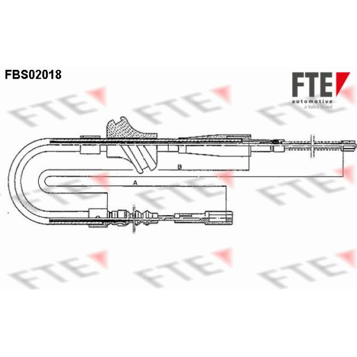 FTE 9250032 Seilzug, Feststellbremse FTE 9250032 Seilzug, Feststellbremse