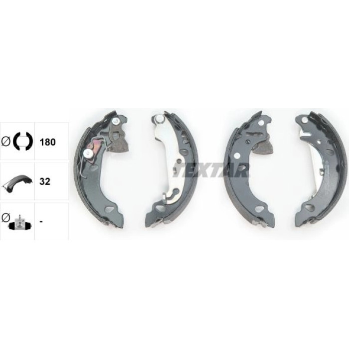 Textar 91060000 Bremsbackensatz Textar 91060000 Bremsbackensatz