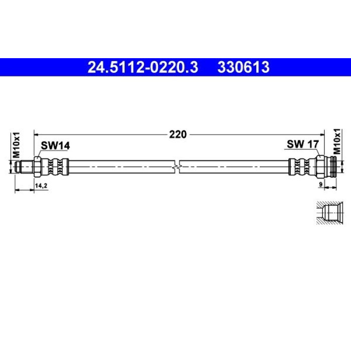 ATE 24.5112-0220.3 Bremsschlauch ATE 24.5112-0220.3 Bremsschlauch