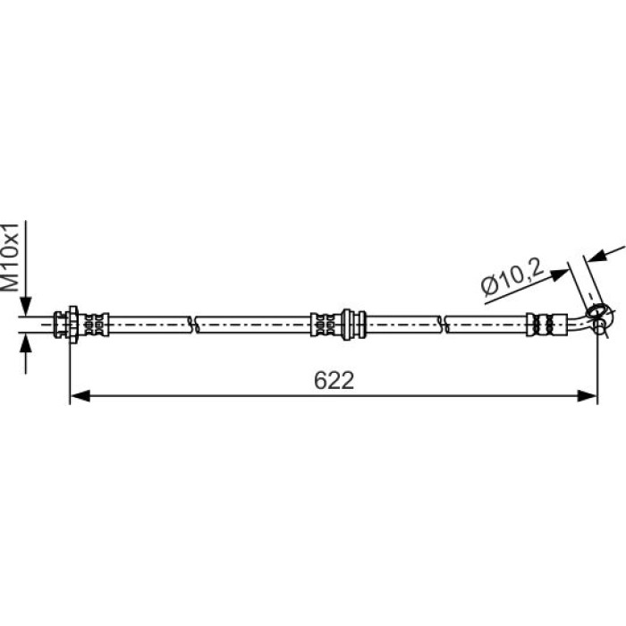 BOSCH 1 987 481 A31 Bremsschlauch