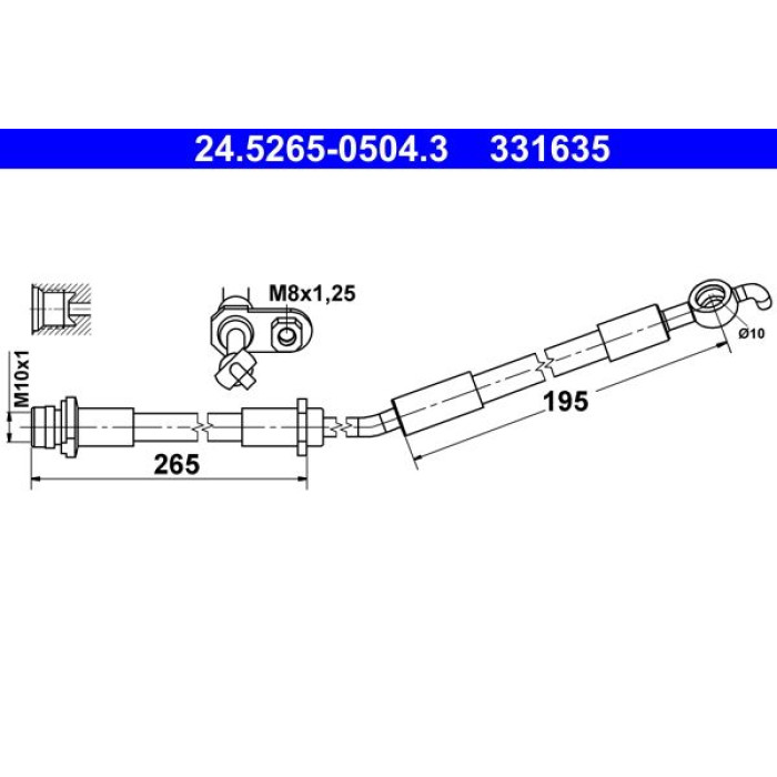 ATE 24.5265-0504.3 Bremsschlauch