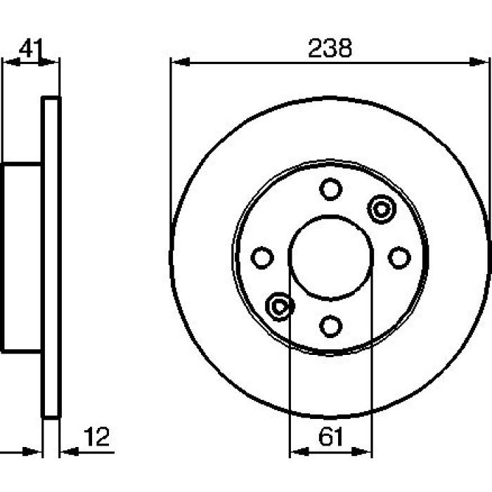 BOSCH 0 986 479 165 Bremsscheibe BOSCH 0 986 479 165 Bremsscheibe