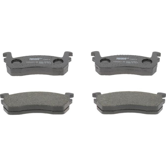 Ferodo FDB316 Bremsbelagsatz, Scheibenbremse PREMIER ECO FRICTION Ferodo FDB316 Bremsbelagsatz, Scheibenbremse PREMIER ECO FRICTION