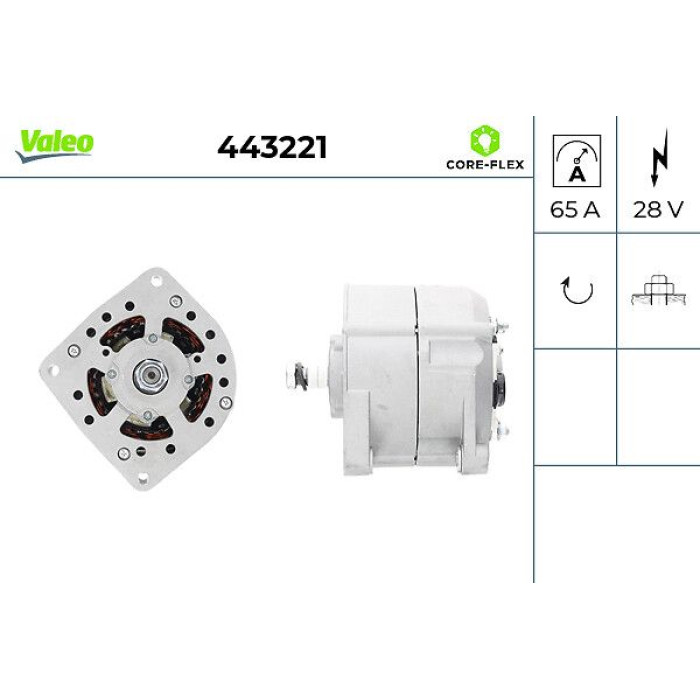 Valeo 443221 Generator CORE-FLEX Valeo 443221 Generator CORE-FLEX