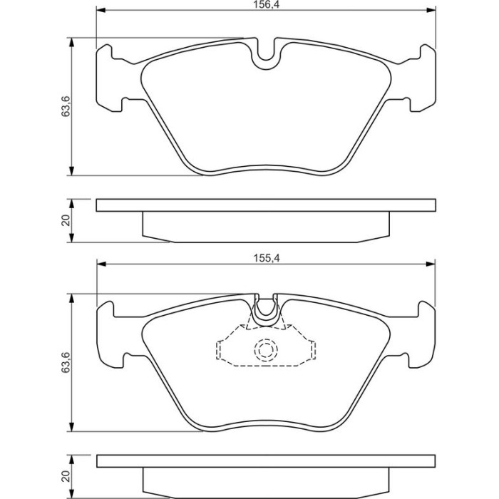 BOSCH 0 986 494 007 Bremsbelagsatz, Scheibenbremse BOSCH 0 986 494 007 Bremsbelagsatz, Scheibenbremse