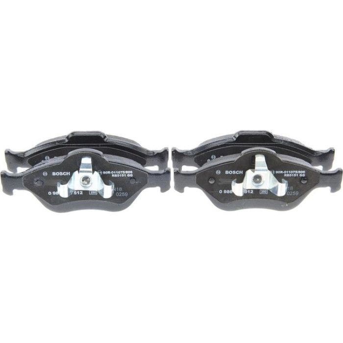 BOSCH 0 986 494 512 Bremsbelagsatz, Scheibenbremse BOSCH 0 986 494 512 Bremsbelagsatz, Scheibenbremse