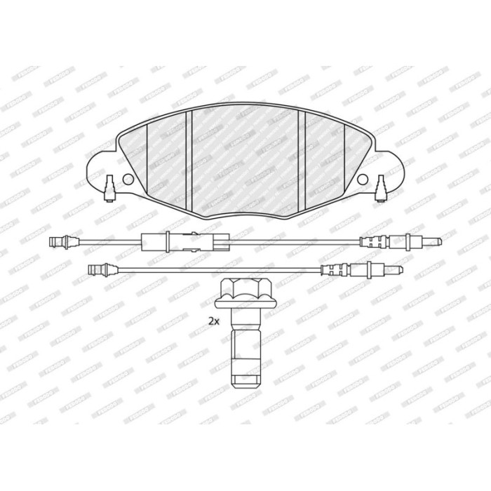 Ferodo FDB1412 Bremsbelagsatz, Scheibenbremse PREMIER ECO FRICTION Ferodo FDB1412 Bremsbelagsatz, Scheibenbremse PREMIER ECO FRICTION