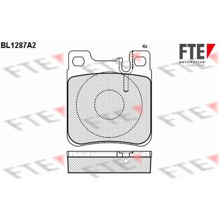 FTE 9010092 Bremsbelagsatz, Scheibenbremse