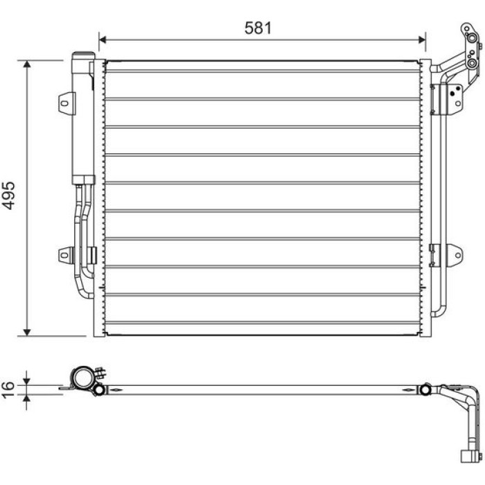 Valeo 814157 Kondensator, Klimaanlage Valeo 814157 Kondensator, Klimaanlage