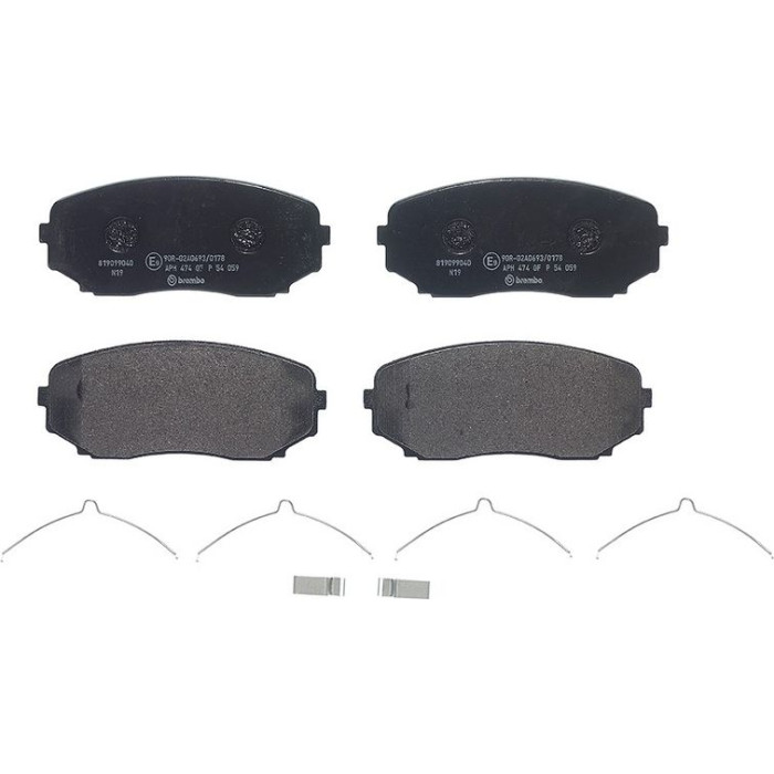 Brembo P 54 059 Bremsbelagsatz, Scheibenbremse PRIME LINE Brembo P 54 059 Bremsbelagsatz, Scheibenbremse PRIME LINE