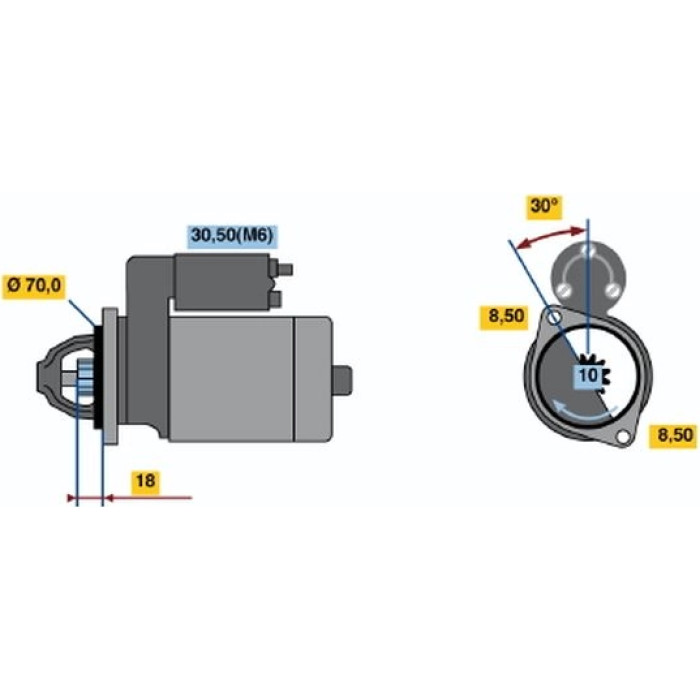 BOSCH 0 001 108 217 Starter BOSCH 0 001 108 217 Starter