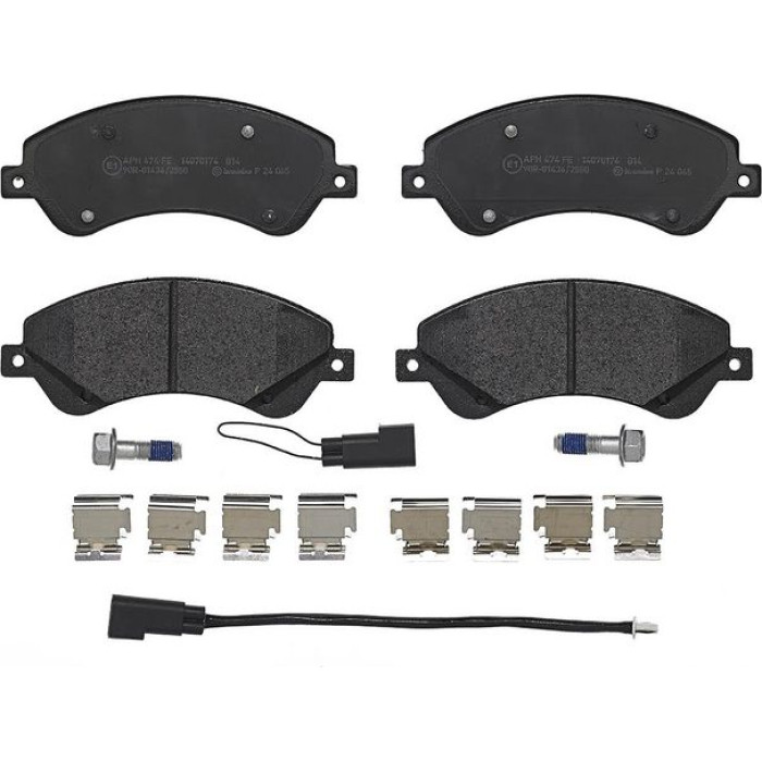 Brembo P 24 065 Bremsbelagsatz, Scheibenbremse PRIME LINE