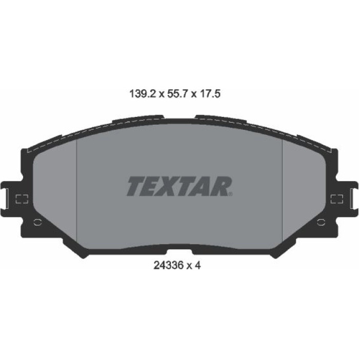 Textar 2433601 Bremsbelagsatz, Scheibenbremse Textar 2433601 Bremsbelagsatz, Scheibenbremse