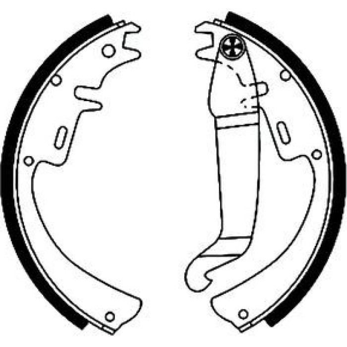 Hella 8DB 355 000-081 Bremsbackensatz Hella 8DB 355 000-081 Bremsbackensatz