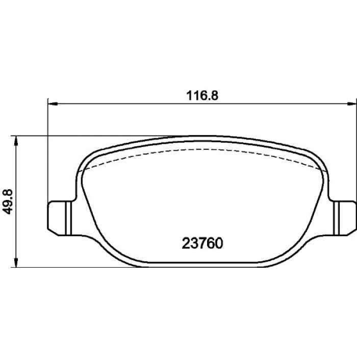Hella 8DB 355 018-771 Bremsbelagsatz, Scheibenbremse