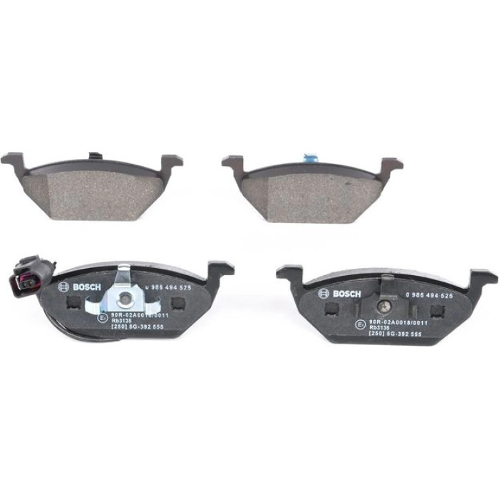 BOSCH 0 986 494 525 Bremsbelagsatz, Scheibenbremse BOSCH 0 986 494 525 Bremsbelagsatz, Scheibenbremse