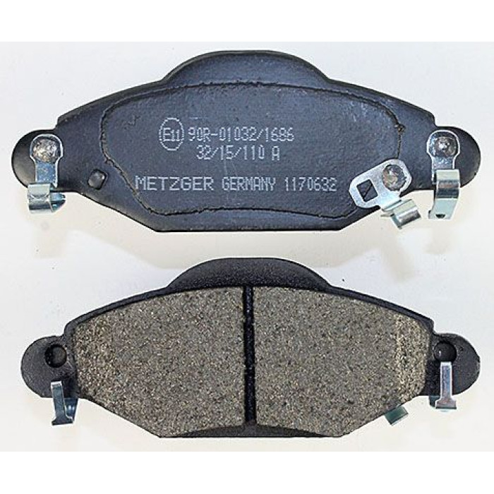 Metzger 1170632 Bremsbelagsatz, Scheibenbremse