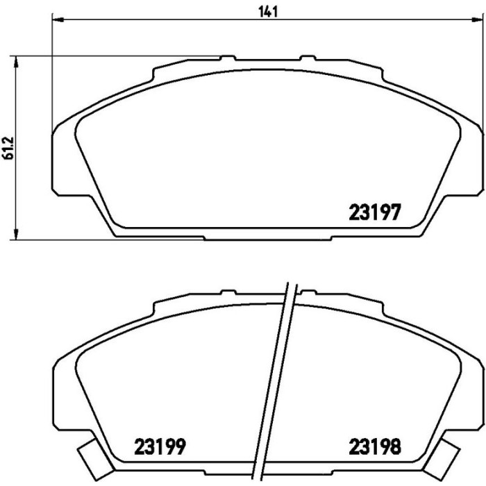Brembo P 28 041 Bremsbelagsatz, Scheibenbremse PRIME LINE Brembo P 28 041 Bremsbelagsatz, Scheibenbremse PRIME LINE