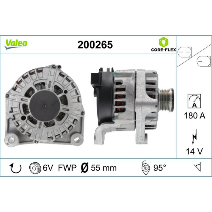 Valeo 200265 Generator CORE-FLEX Valeo 200265 Generator CORE-FLEX