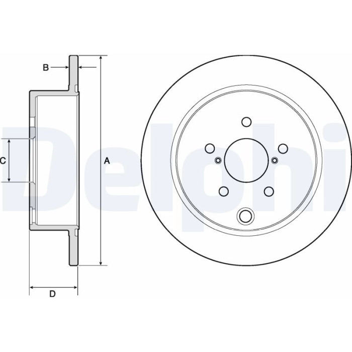 Delphi BG4776C Bremsscheibe