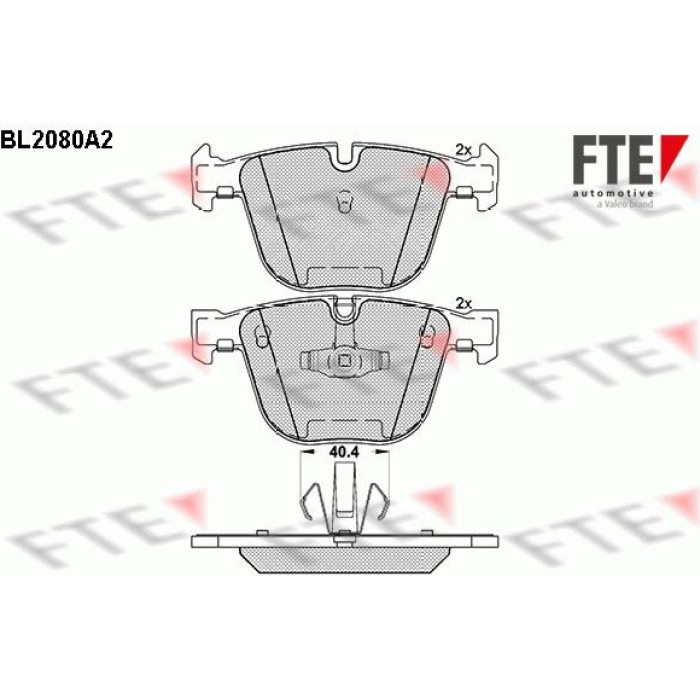 FTE 9010664 Bremsbelagsatz, Scheibenbremse FTE 9010664 Bremsbelagsatz, Scheibenbremse
