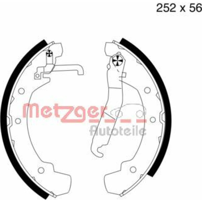 Metzger MG 499 Bremsbackensatz Metzger MG 499 Bremsbackensatz