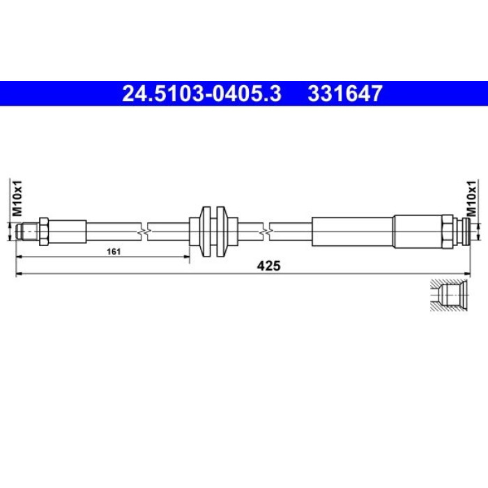 ATE 24.5103-0405.3 Bremsschlauch ATE 24.5103-0405.3 Bremsschlauch