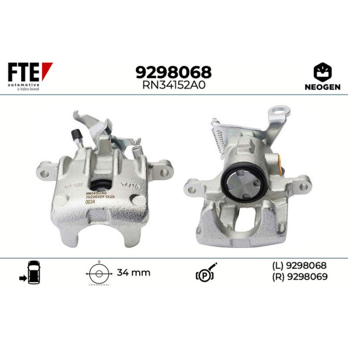 FTE 9298068 Bremssattel NEOGEN FTE 9298068 Bremssattel NEOGEN