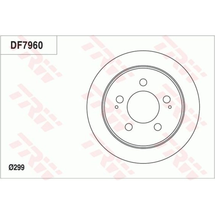 TRW DF7960 Bremsscheibe TRW DF7960 Bremsscheibe