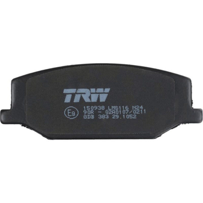 TRW GDB383 Bremsbelagsatz, Scheibenbremse COTEC TRW GDB383 Bremsbelagsatz, Scheibenbremse COTEC