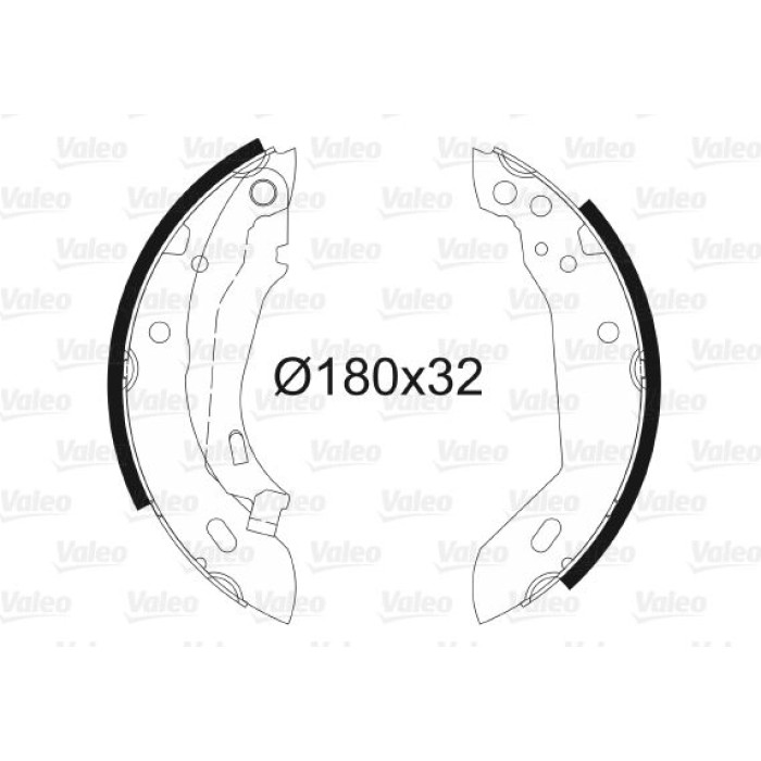 Valeo 562037 Bremsbackensatz Valeo 562037 Bremsbackensatz