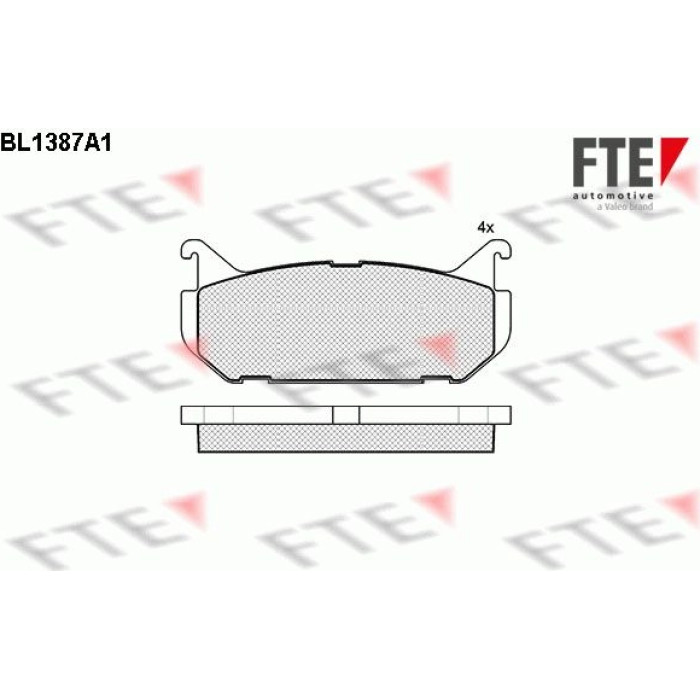 FTE 9010159 Bremsbelagsatz, Scheibenbremse FTE 9010159 Bremsbelagsatz, Scheibenbremse