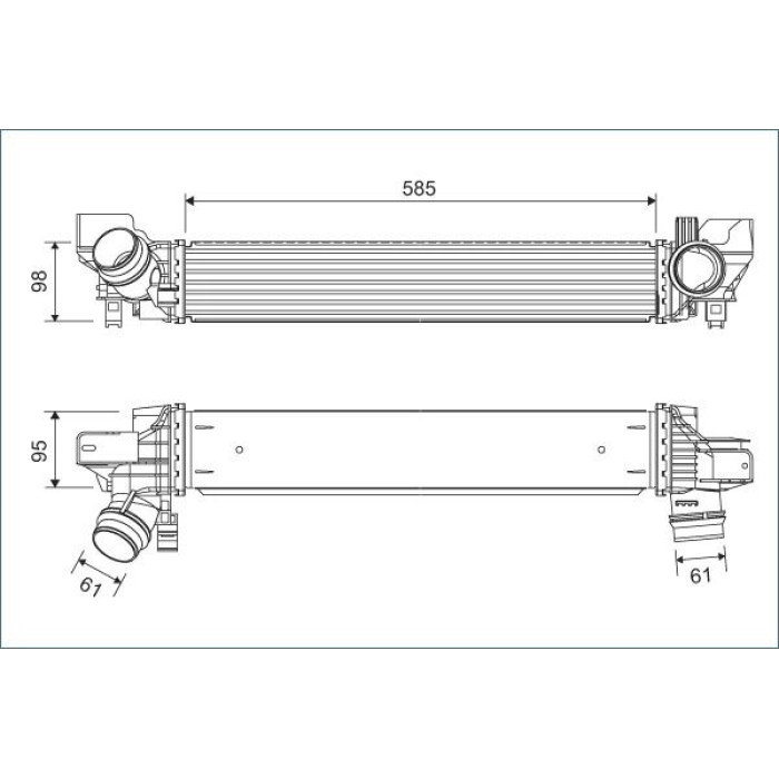 Ladeluftkühler 822932 Ladeluftkühler 822932