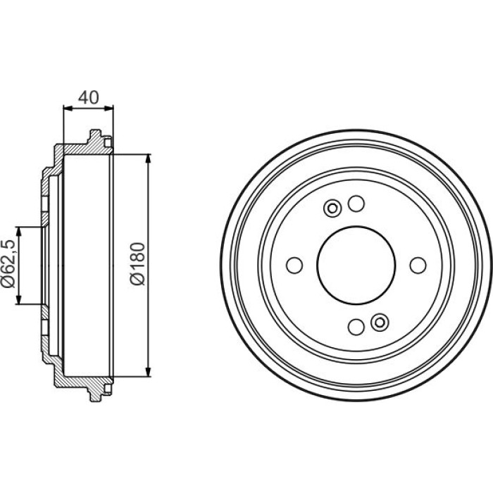 BOSCH 0 986 477 216 Bremstrommel