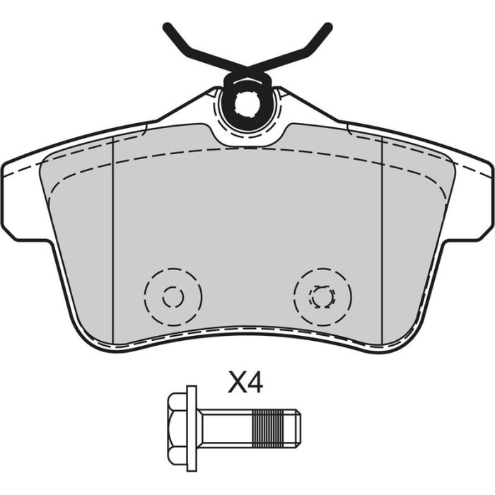 Valeo 601061 Bremsbelagsatz, Scheibenbremse