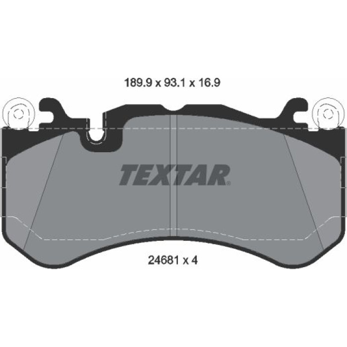 Textar 2468101 Bremsbelagsatz, Scheibenbremse Textar 2468101 Bremsbelagsatz, Scheibenbremse