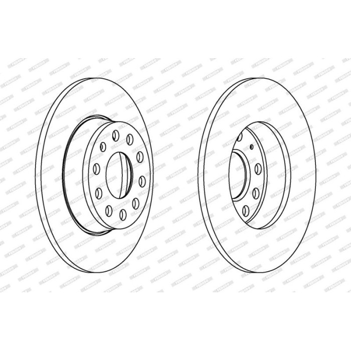 FERODO PREMIER Coat+ disc DDF1895C Bremsscheibe 272x10mm, 9, voll, beschichtet