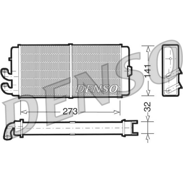 Denso DRR02001 Wärmetauscher, Innenraumheizung Denso DRR02001 Wärmetauscher, Innenraumheizung