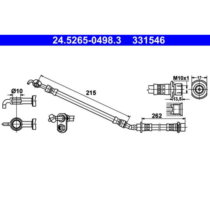 ATE 24.5265-0498.3 Bremsschlauch