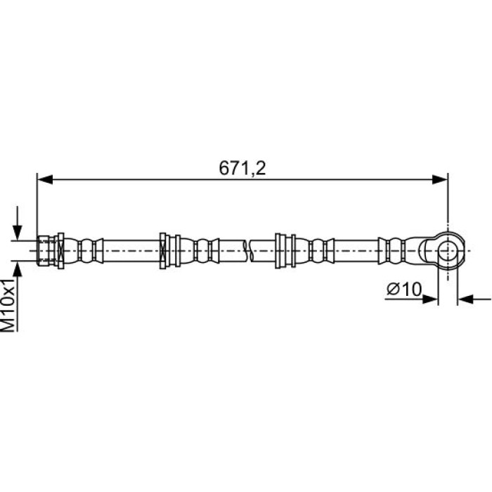 BOSCH 1 987 481 965 Bremsschlauch