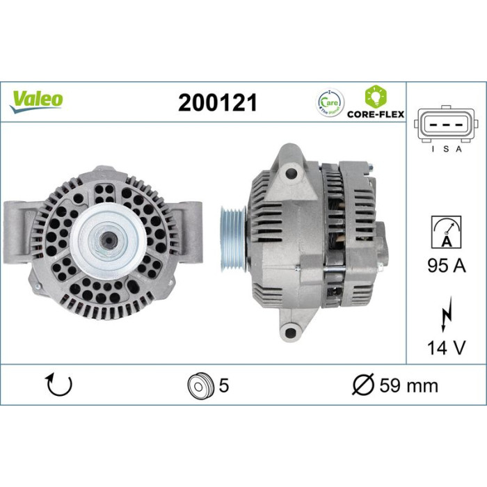 Valeo 200121 Generator CORE-FLEX Valeo 200121 Generator CORE-FLEX