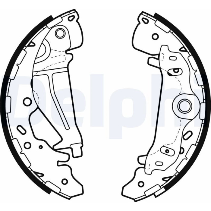 Delphi LS1987 Bremsbackensatz