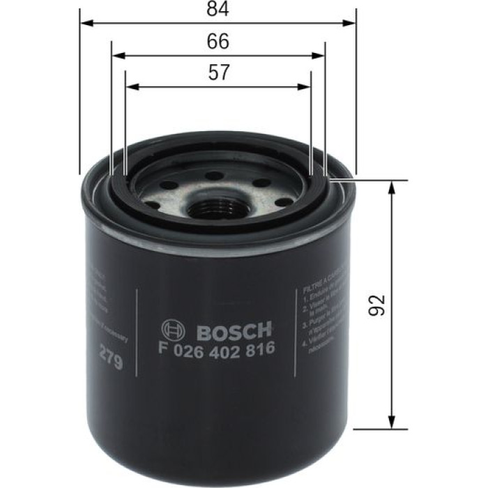 BOSCH F 026 402 816 Kraftstofffilter BOSCH F 026 402 816 Kraftstofffilter