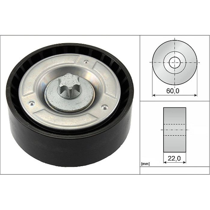 INA 532 0798 10 Umlenkrolle Keilrippenriemen INA 532 0798 10 Umlenkrolle Keilrippenriemen