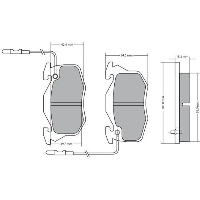 Metzger 1170260 Bremsbelagsatz, Scheibenbremse Metzger 1170260 Bremsbelagsatz, Scheibenbremse