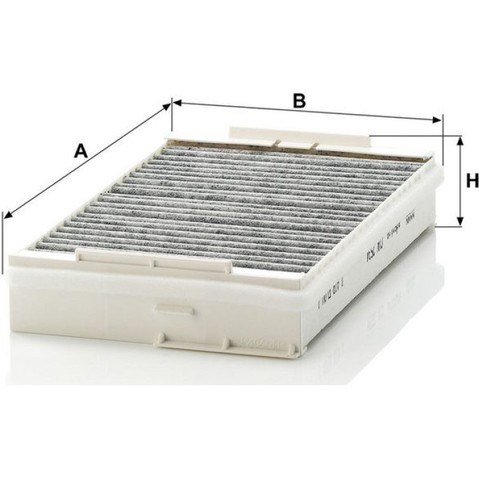 MANN-FILTER CUK 2534 Innenraumfilter, Aktivkohlefilter