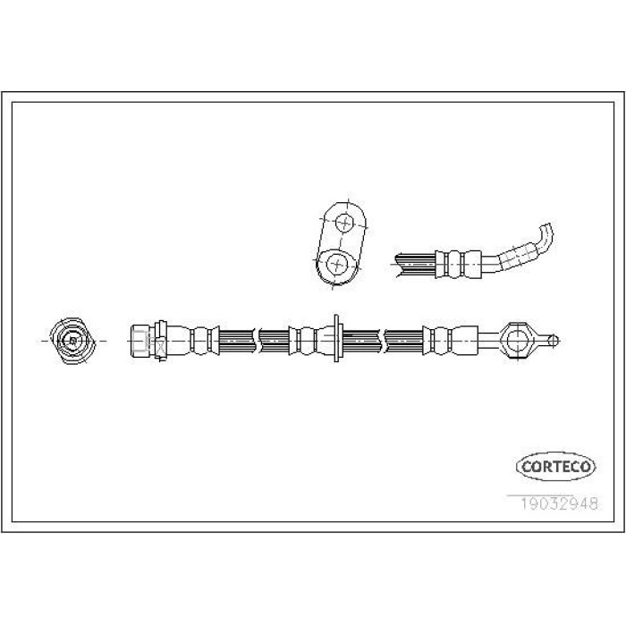 Corteco 19032948 Bremsschlauch Corteco 19032948 Bremsschlauch