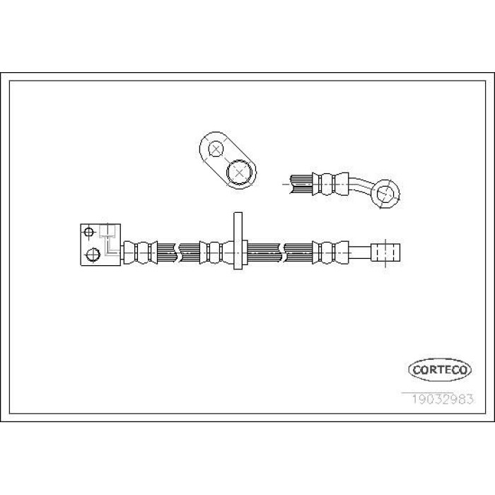 Corteco 19032983 Bremsschlauch Corteco 19032983 Bremsschlauch