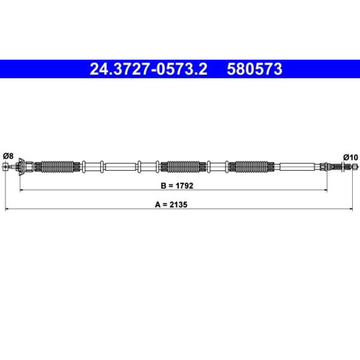 ATE 24.3727-0573.2 Seilzug, Feststellbremse